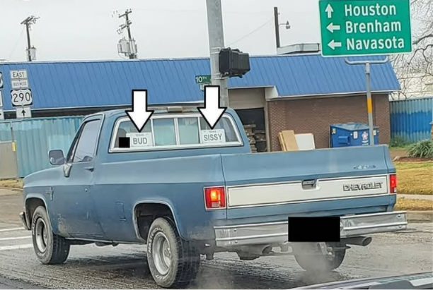JustATexasGirl4's tweet photo. @TracesofTexas Wrong. Plus I thought you might appreciate this very Texas photo taken on the way to College Station. https://t.co/9uyx0FULtN