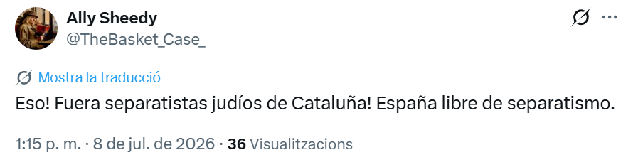 torronet1's tweet photo. Primer ens ha dit nazis i després ens ha "insultat" dient-nos jueus hahahaha.
Són entrenyables. https://t.co/q1Cai88Ktw