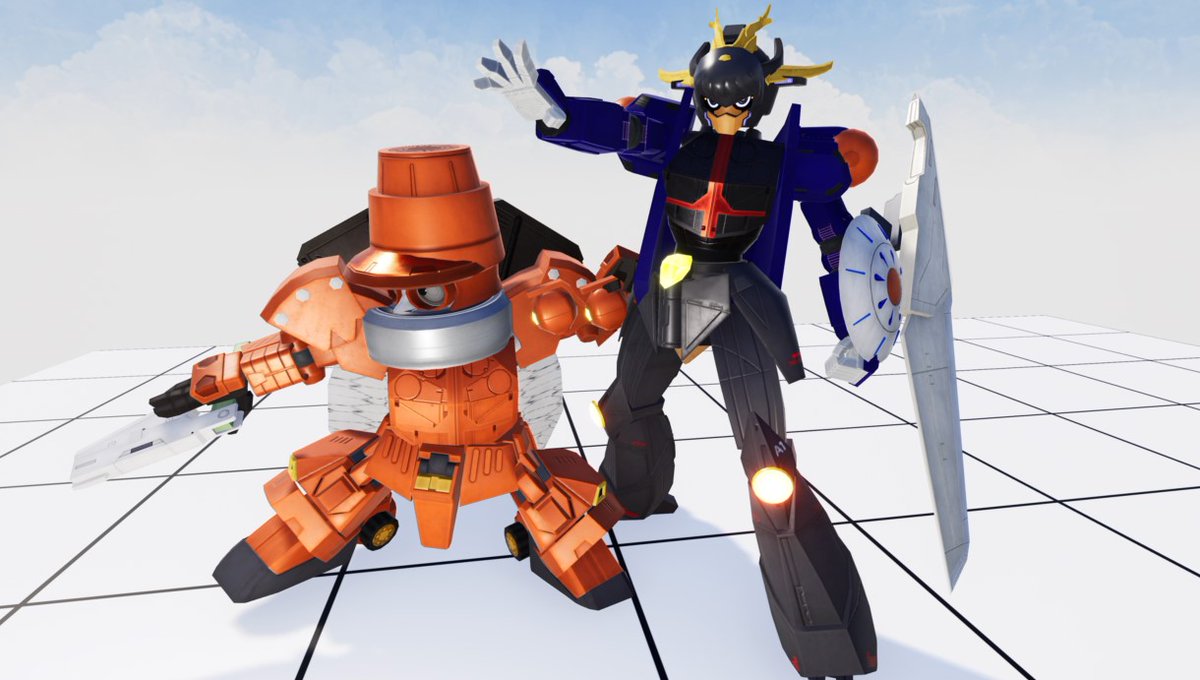 不動遊星ガンダム＆ジャンクシンクロン 去年作ったMS/遅刻で恐縮なん