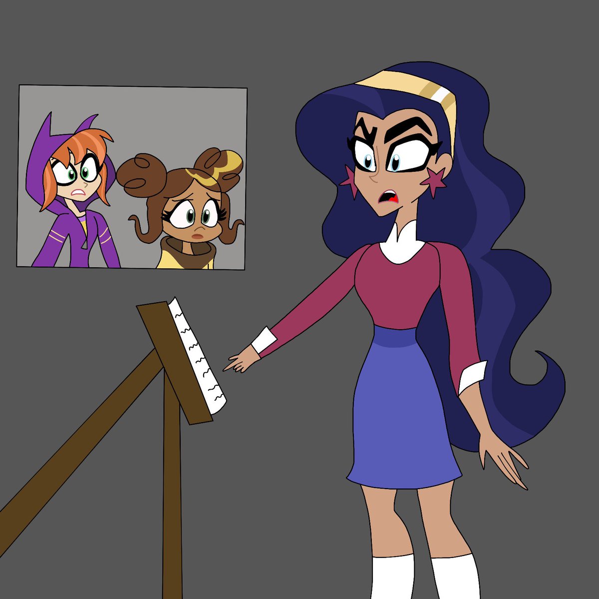 samstermadness1's tweet photo. Production on DC Superhero Girls: #JusticeIsServed has officially kicked off, but we’re gonna need some major help (not just on Diana’s acting)! If anyone is interested on voicing any of these heroic characters, then please let me know, as I’ll be moving quick with this film! https://t.co/YyRh5CDAST