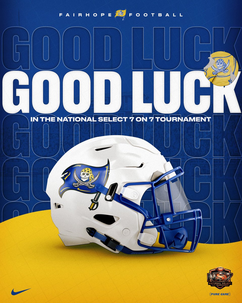 FHSPirateFball's tweet photo. Good luck to our Pirates today in Hoover as they compete in the National Select 7 on 7 Regional Tournament!!
#GoPirates π΄ββ οΈ https://t.co/wZhh7R90KU