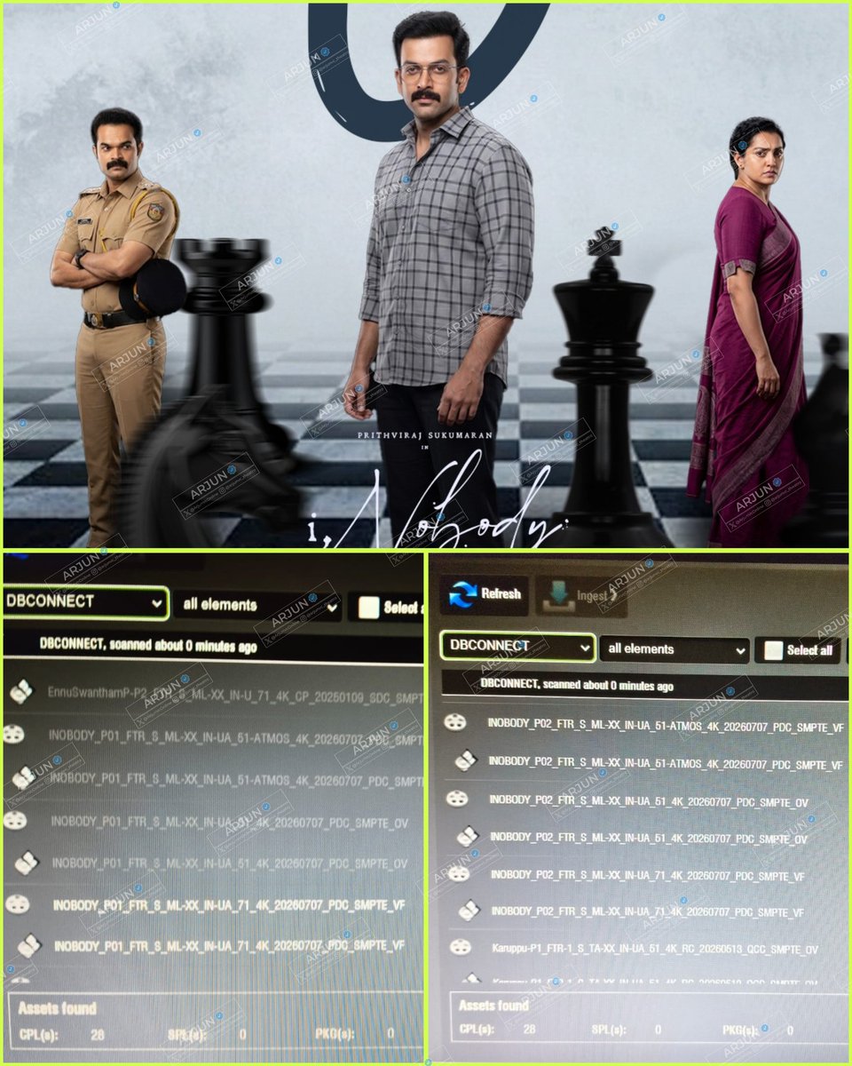 ArjunVcOnline's tweet photo. #iNobody DCP Update :
7.1 and 5.1 Atmos audio mixes are also available now.
#Nobody #ANobodyLikeYou #EveryNobody
#PrithvirajSukumaran #NissamBasheer https://t.co/If4dnsZM2P