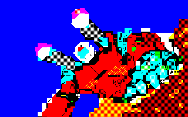 kanegonMZ's tweet photo. 7/8はRX-78 ガンダムの日って、
7/5はRX-75 ガンタンクの日だし、
7/7はガンキャノンの日だった、ってことじゃないですかぁ
#MZ700 #キャラグラ #SHARPSCII https://t.co/Ni8nMSbSTg