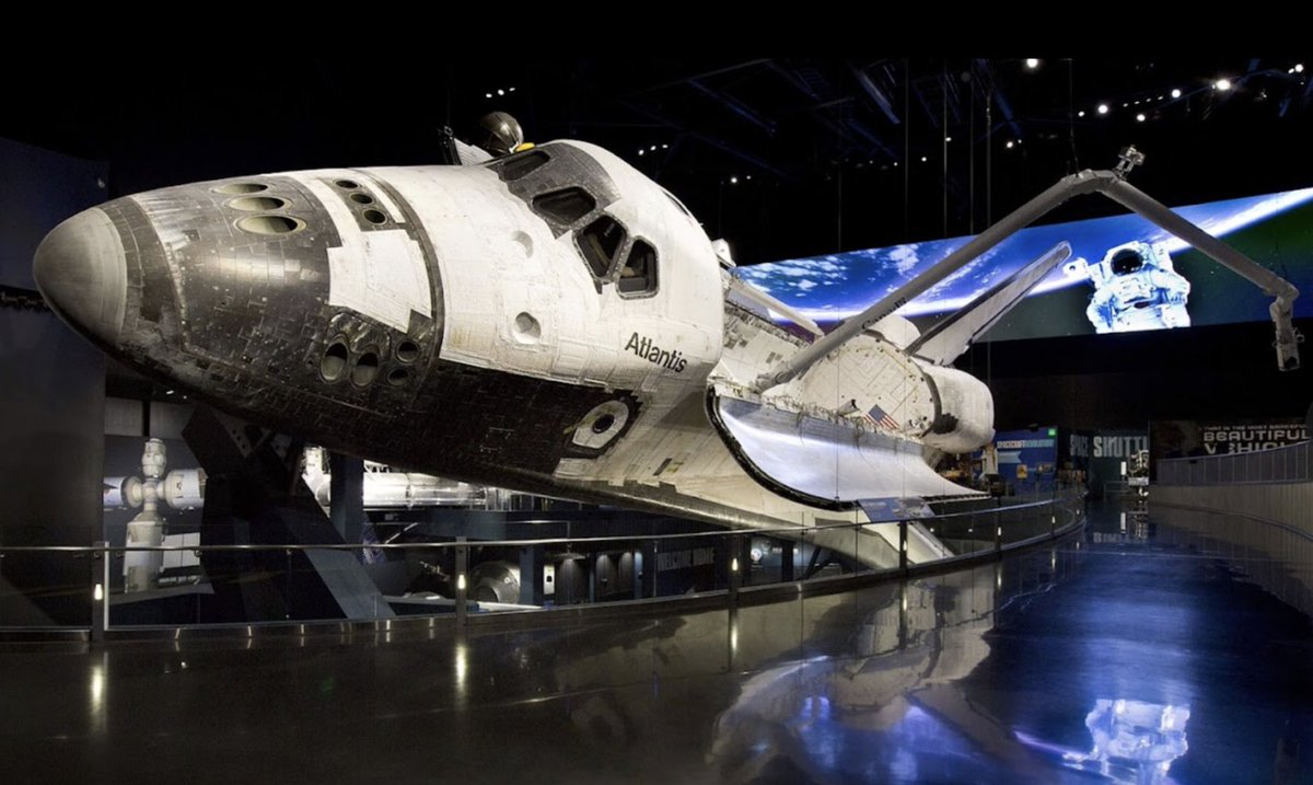 CommanderMLA's tweet photo. Shuttle Atlantis launched today in 2011 in what would be the final mission of the space shuttle program. She now sits proudly in the @ExploreSpaceKSC  in Florida. https://t.co/LyRj8WpAx2