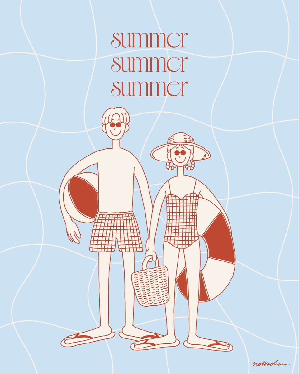 ___nokka___'s tweet photo. 7月🔆

暑くなってきましたね🍉🎐🌻

#夏
#オリジナルイラスト https://t.co/IHBoRRHXgn
