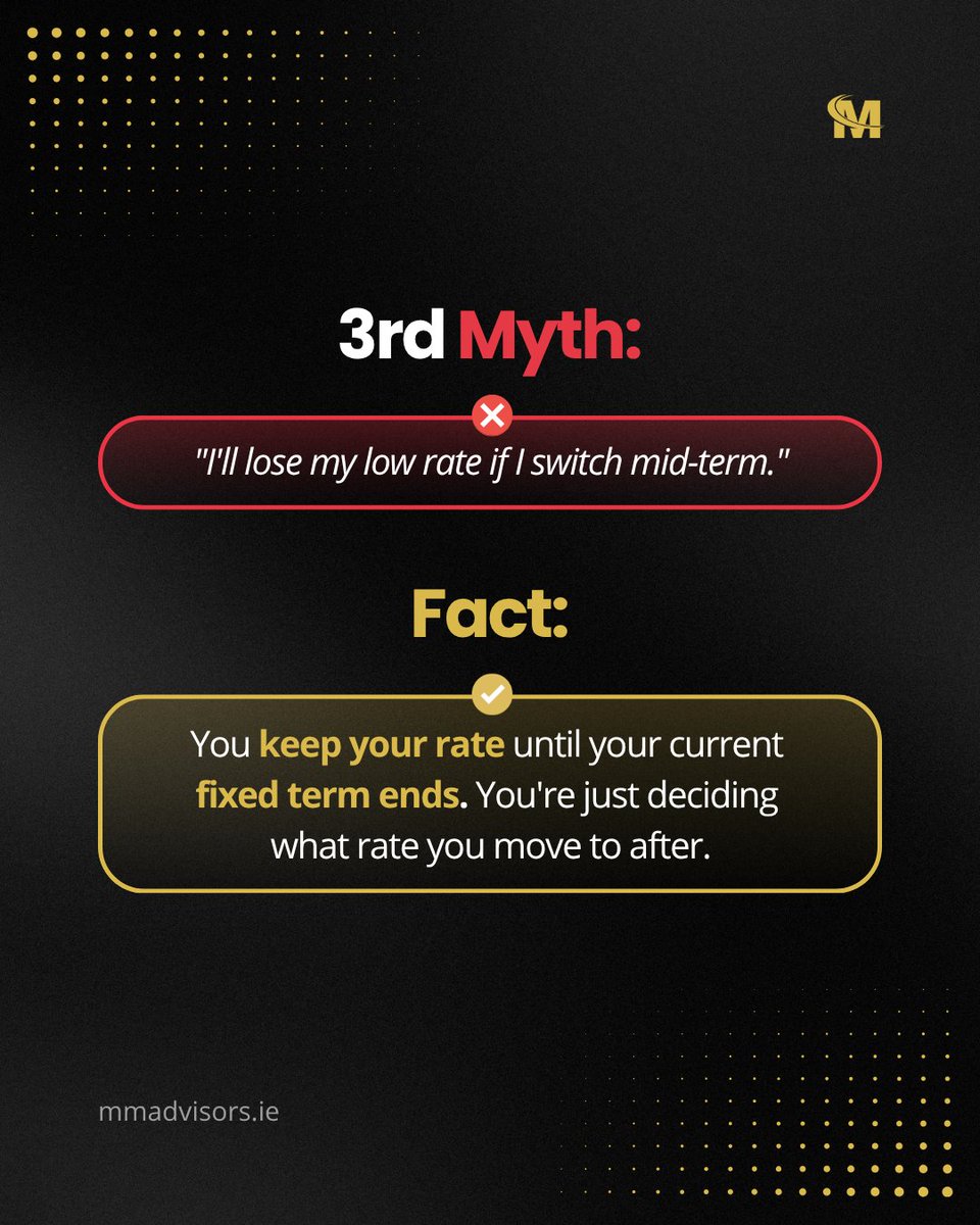 MMAdvisors_ie's tweet photo. The mortgage market rewards people who ask. It doesn't reward loyalty.

Comment "SWITCH" for a free, no-obligation comparison. #MMAdvisors https://t.co/avIXamS78J