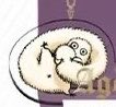 nuguomi's tweet photo. pompompurin vs. the humble brushbug https://t.co/akaIEUY9Ln