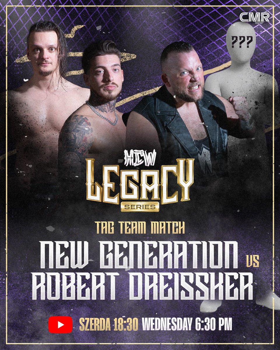 hcwlegacy's tweet photo. 🔥 THE LONGEST LEGACY SERIES EPISODE YET PREMIERES TONIGHT AT 6:30 PM! 🔥

Tonight, we'll find out:

🏆 Who will become the third wrestler to advance in the Revolution Contender Tournament?
💥 Can the Pujárók earn their Tag Team Championship opportunity?
👀 Who will join Icarus' faction as its fifth member?

🎬 Join us for the premiere tonight! 🔥