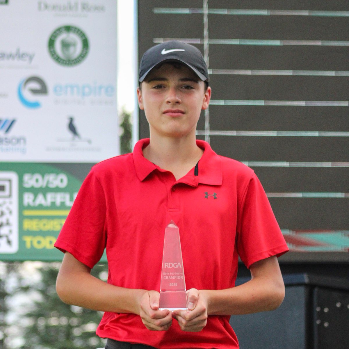 RDGA1929's tweet photo. Champions crowned at Locust Hill

Congratulations to our 2026 RDGA Jr Champions:
🏆 Boys: Tyler Burchett
🏆 Girls: Delaney Abel
🏆 Sub-Jr Boys: Maksym Babak
🏆 Pee Wee: Harrison Reynolds

A great 2 days showcasing the future of golf in Rochester.

Results: https://t.co/Midnf6iqTB https://t.co/vm1bZSXwi0