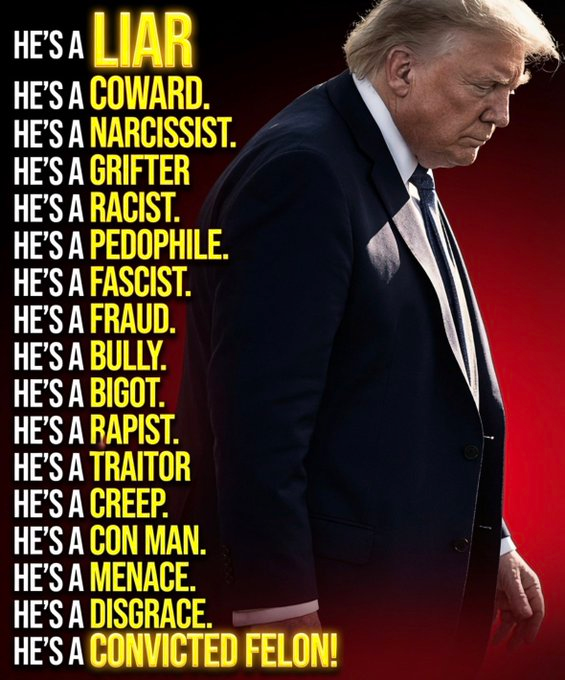 TheRaisedVoice's tweet photo. This is what TRUMP stands for 👇👇🏻👇🏼👇🏾👇🏿

Traitor Racist Unstable Menace Pedophile https://t.co/FqKj2gDZT8