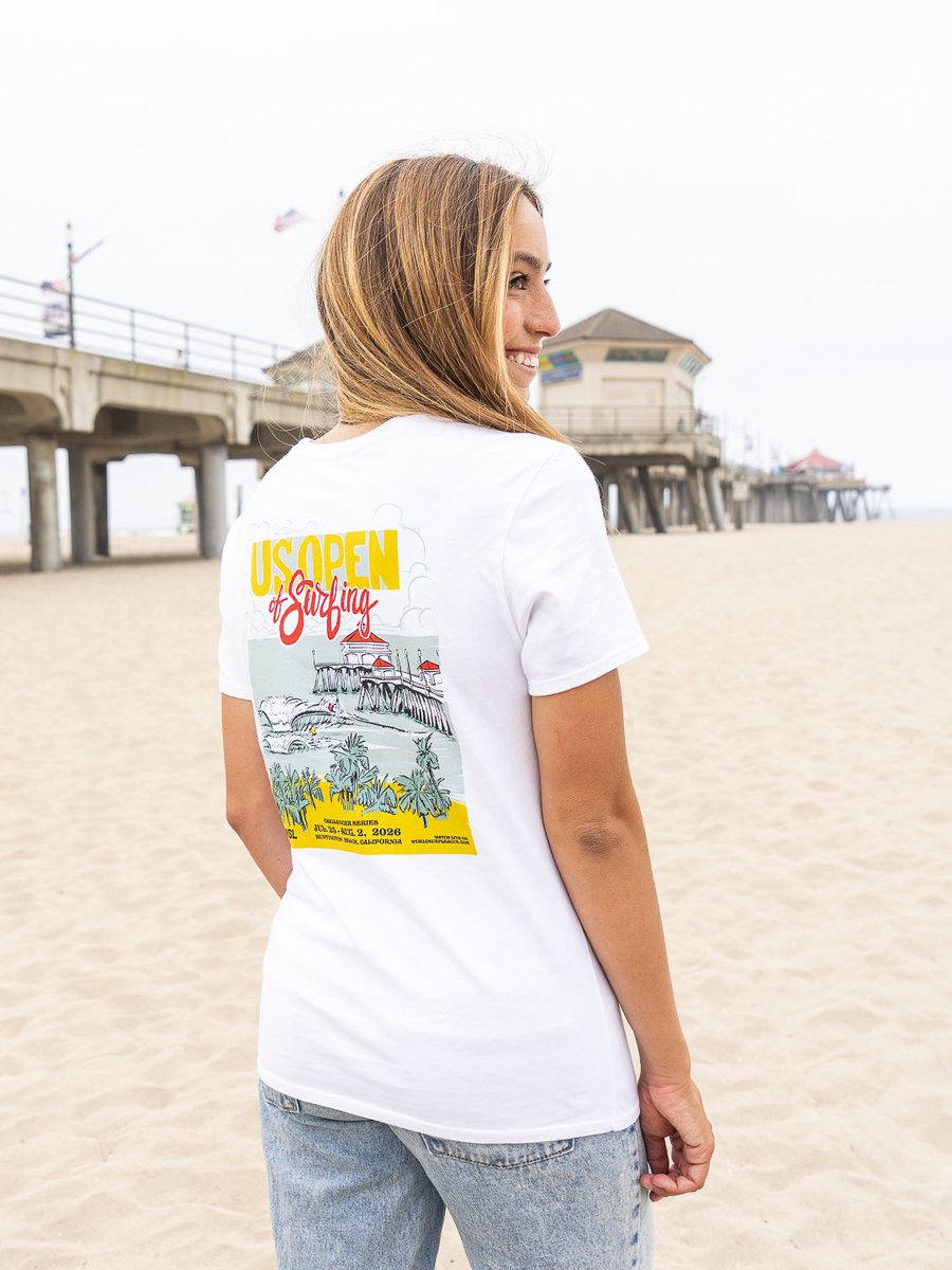 JacksSurfboards's tweet photo. The countdown is on 🏄‍♂️ 

The 2026 US Open of Surfing is almost here! Gear up with official event merch, available now online and in-store at Jack’s!

#jackssurfboards #usopen2026 #surfcomp https://t.co/EjS1fEhMMo