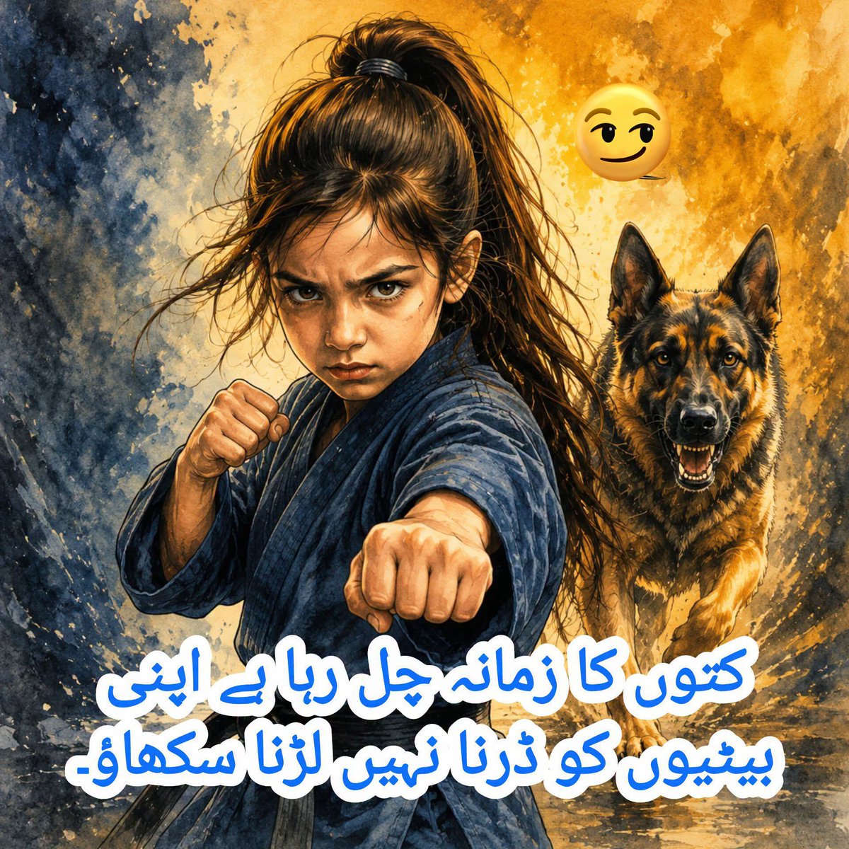 AyeshaSKhan5's tweet photo. خوف سے نہیں، حوصلے سے نسلیں بنتی ہیں. اپنی بیٹیوں کو کمزور نہیں بلکہ مضبوط، باہمت اور اپنی حفاظت کرنے والی بناؤ۔ 💪
#selfdefense
#girlpower
#fearless
#strongwomen
#empowerment https://t.co/e6NobbWsrv