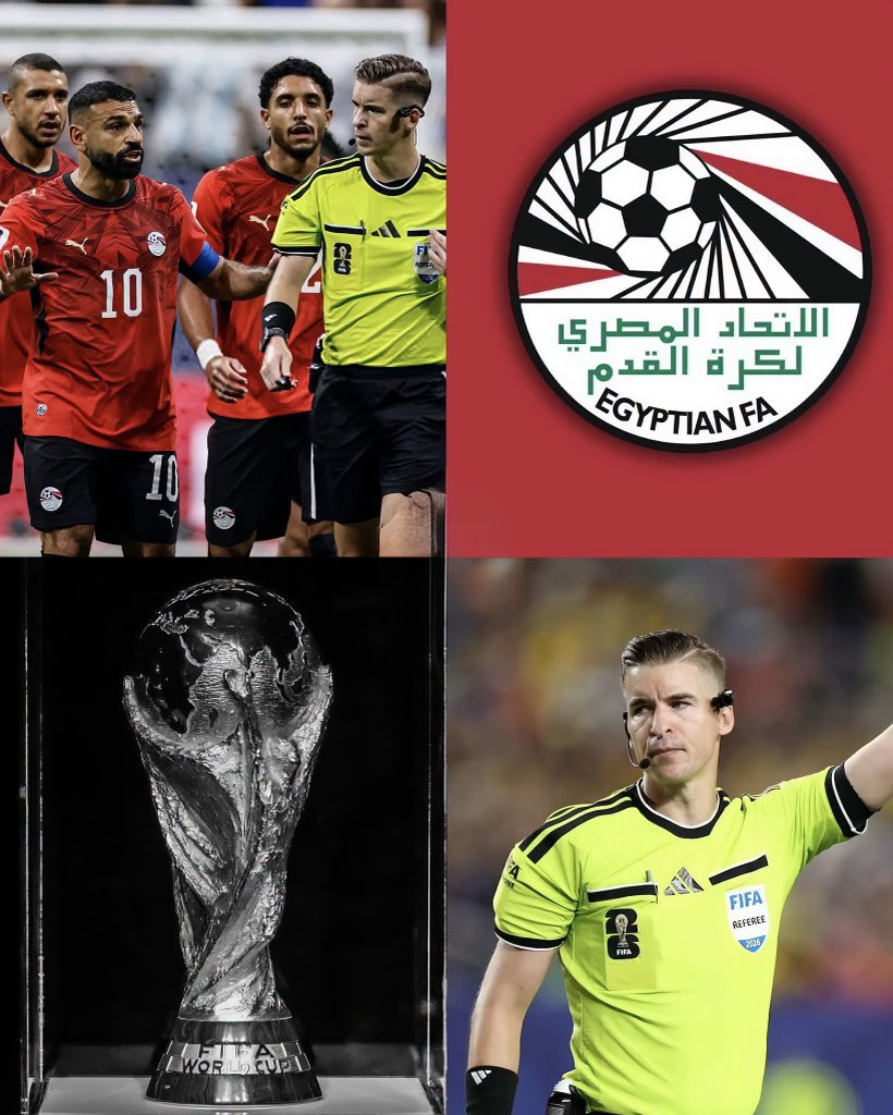 MotivacionesF's tweet photo. ¡¡SE ENCENDIÓ LA POLÉMICA!! 😳🇪🇬

Medios egipcios aseguran que la Federación de Fútbol de Egipto estaría evaluando medidas drásticas tras el polémico arbitraje en la derrota ante Argentina, llegando incluso a analizar la posibilidad de no volver a participar en futuras Copas del Mundo.

El profundo malestar surge porque tanto jugadores como cuerpo técnico consideran que varias decisiones del árbitro François Letexier favorecieron a la selección argentina durante el encuentro.

Además, la Federación Egipcia ya presentó una queja oficial ante la FIFA contra Letexier y solicitó que toda la terna arbitral sea apartada del resto del Mundial.

La controversia sigue creciendo y el debate sobre el arbitraje está más caliente que nunca 😬🔥