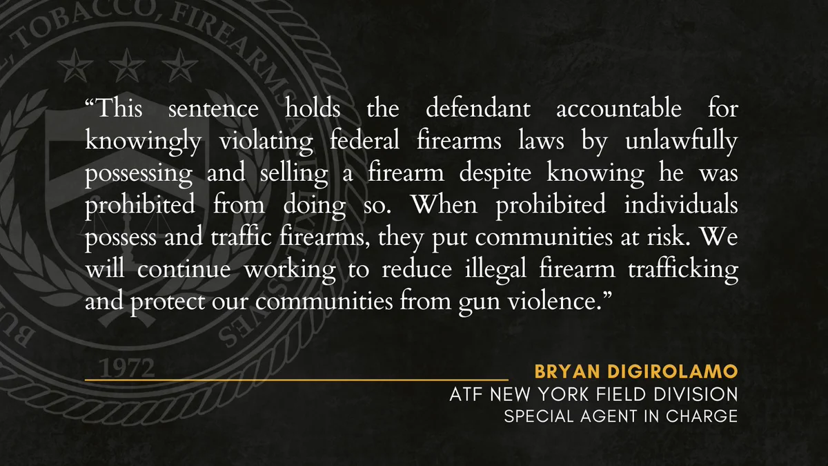 A Venezuelan citizen was sentenced for unlawfully possessing a firearm. Thanks to efforts of ATF NY Albany, HSI, Albany PD & USAO NDNY. Project Safe Neighborhoods (PSN) is the centerpiece of the Department of Justice’s violent crime reduction efforts.  PSN is an evidence-based program proven to be effective at reducing violent crime.