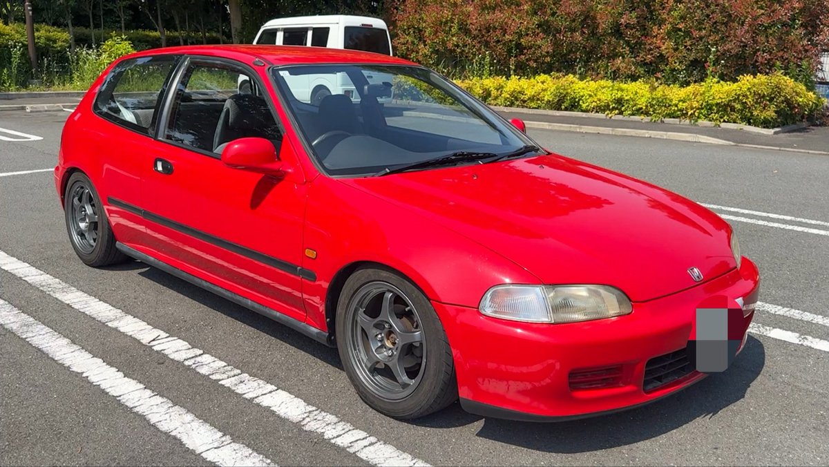 ワアのシビックNSXと同じ赤色！！！ ブォーンいいねぇ〜