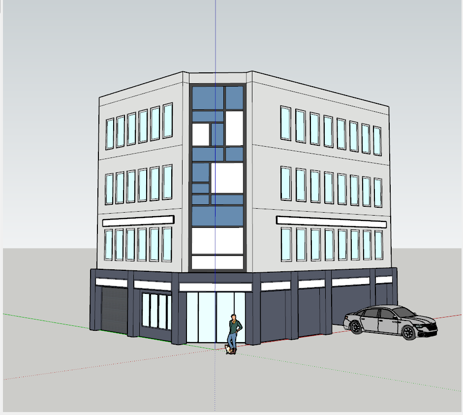 Riverive_x's tweet photo. 次はSketchUpベースでちょっとした街づくり
テクスチャはざっくり、まずはひたすらビル造りから

#SketchUp https://t.co/v6ekx9SpNn