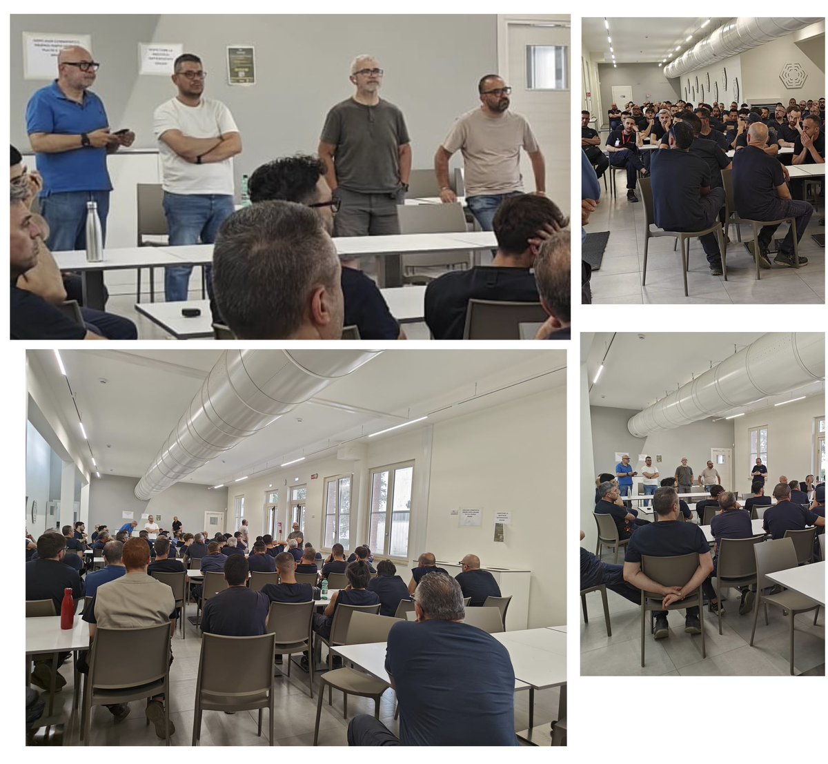 EvangeliGerardo's tweet photo. 𝐀𝐬𝐬𝐞𝐦𝐛𝐥𝐞𝐚 𝐮𝐧𝐢𝐭𝐚𝐫𝐢𝐚 𝐨𝐠𝐠𝐢 𝐚𝐥𝐥𝐚 𝐌𝐄𝐑𝐌𝐄𝐂-𝐅𝐄𝐑𝐑𝐎𝐒𝐔𝐃.

Un importante momento di confronto con le lavoratrici e i lavoratori per fare il punto sulla 𝐬𝐢𝐭𝐮𝐚𝐳𝐢𝐨𝐧𝐞 𝐢𝐧𝐝𝐮𝐬𝐭𝐫𝐢𝐚𝐥𝐞, sugli esiti dell’𝐢𝐧𝐜𝐨𝐧𝐭𝐫𝐨 𝐝𝐞𝐥 𝟐𝟑 𝐠𝐢𝐮𝐠𝐧𝐨 e sulle prospettive future dell’azienda.

In una fase di cambiamenti è fondamentale mantenere un dialogo costante, trasparente e partecipato con chi ogni giorno contribuisce, con il proprio lavoro, alla crescita dell’impresa.

Come 𝐅𝐈𝐌 𝐂𝐈𝐒𝐋, 𝐅𝐈𝐎𝐌 𝐂𝐆𝐈𝐋 𝐞 𝐔𝐈𝐋𝐌, continueremo a lavorare insieme per 𝐭𝐮𝐭𝐞𝐥𝐚𝐫𝐞 𝐥’𝐨𝐜𝐜𝐮𝐩𝐚𝐳𝐢𝐨𝐧𝐞, 𝐝𝐢𝐟𝐞𝐧𝐝𝐞𝐫𝐞 𝐢 𝐝𝐢𝐫𝐢𝐭𝐭𝐢 𝐝𝐞𝐢 𝐥𝐚𝐯𝐨𝐫𝐚𝐭𝐨𝐫𝐢 𝐞 𝐚𝐜𝐜𝐨𝐦𝐩𝐚𝐠𝐧𝐚𝐫𝐞 𝐢𝐥 𝐩𝐞𝐫𝐜𝐨𝐫𝐬𝐨 𝐢𝐧𝐝𝐮𝐬𝐭𝐫𝐢𝐚𝐥𝐞 𝐜𝐨𝐧 𝐫𝐞𝐬𝐩𝐨𝐧𝐬𝐚𝐛𝐢𝐥𝐢𝐭𝐚̀ 𝐞 𝐜𝐨𝐧𝐜𝐫𝐞𝐭𝐞𝐳𝐳𝐚.

𝐈𝐥 𝐜𝐨𝐧𝐟𝐫𝐨𝐧𝐭𝐨 𝐜𝐨𝐧 𝐢 𝐥𝐚𝐯𝐨𝐫𝐚𝐭𝐨𝐫𝐢 𝐫𝐞𝐬𝐭𝐚 𝐢𝐥 𝐩𝐮𝐧𝐭𝐨 𝐝𝐢 𝐩𝐚𝐫𝐭𝐞𝐧𝐳𝐚 𝐝𝐢 𝐨𝐠𝐧𝐢 𝐚𝐳𝐢𝐨𝐧𝐞 𝐬𝐢𝐧𝐝𝐚𝐜𝐚𝐥𝐞.

#FIMCISL #FIOM #UILM #Mermec #Ferrosud #Matera #Lavoro #Industria #Sindacato