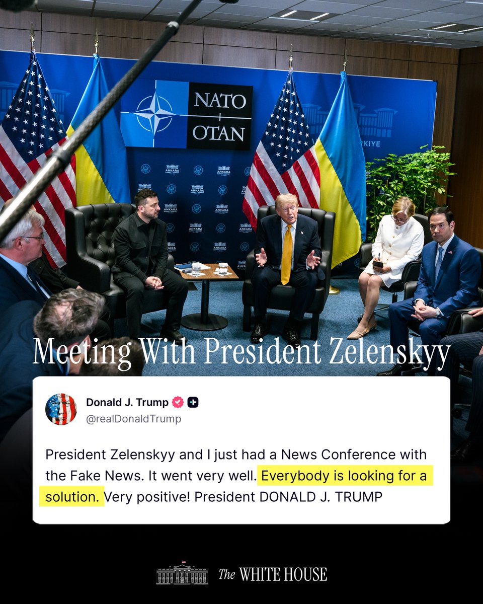 WhiteHouse's tweet photo. Everybody is looking for a solution. https://t.co/tlLaxdWC83
