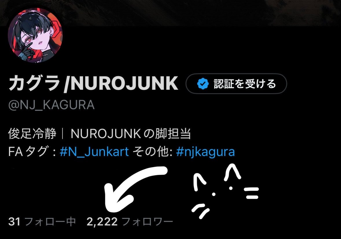 NJ_KAGURA's tweet photo. フォロワーにゃんにゃんだぁ〜（震え声）（2度目まして）（はぁ） https://t.co/35Nob595nn