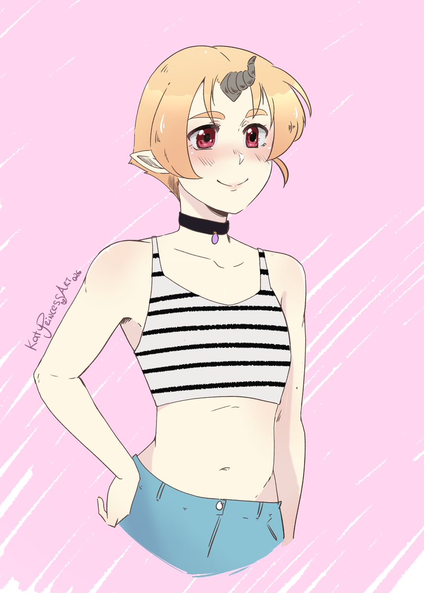 KatyPrincessArt's tweet photo. Perdona el spam @gchonsfw300 pero la tenía que publicar por todos lados ✨✨✨
Naomi es tan adorable, ya quiero conocer más de su desarrollo 💕
#anime #manga #cute #artfight https://t.co/EwGRb7SRv0