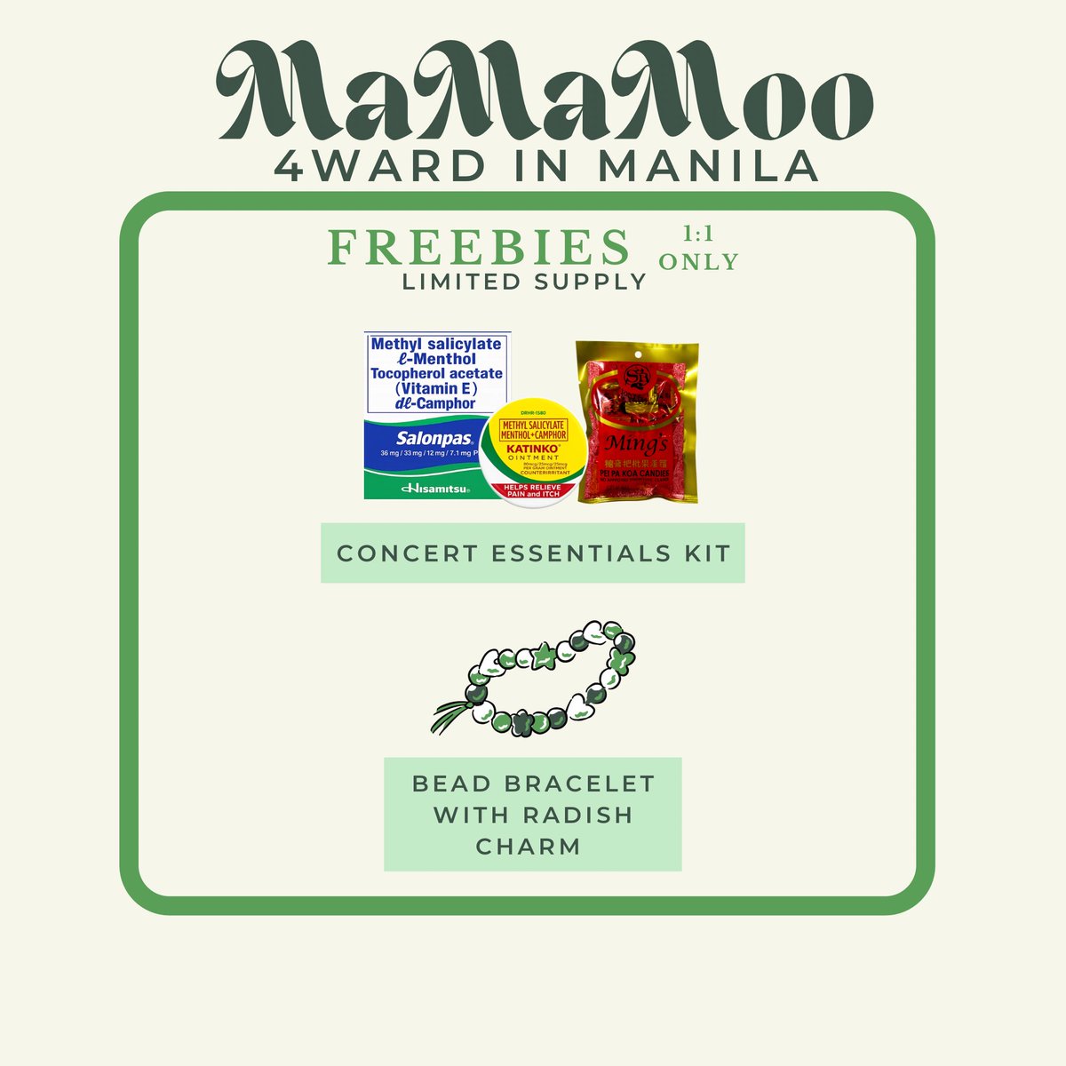 Athenaastridx's tweet photo. ✨4WARD in MANILA GIVEAWAY✨

To give back to my fellow moomoos since madami akong nauwing freebies from MYCONinMNL. 

I am now giving away my own 

🍀Limited Supply; 1:1 only🍀

time and loc: tba
#4WARDinMNL https://t.co/8pSRyomlNx