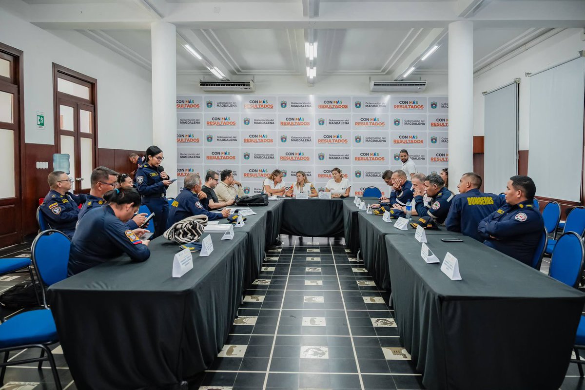 MagdalenaGober's tweet photo. Bajo el liderazgo de la gobernadora del Magdalena Margarita Guerra , se realizó la Asamblea Departamental de Bomberos, el máximo escenario de representación de las instituciones bomberiles del departamento, en cumplimiento de la Ley 1575 de 2012 y la Resolución 1127 de 2018. https://t.co/26YBtOnhxB