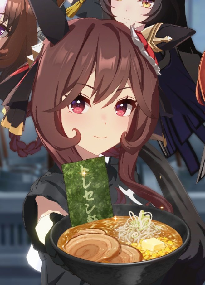 5ma5han's tweet photo. ラーメンシナリオ、なんも分からんすぎてｶﾜﾖい担当ウマ娘が頑張ってラーメンバイトしてるのを眺めてるだけ https://t.co/Ws3sDq5Bdr