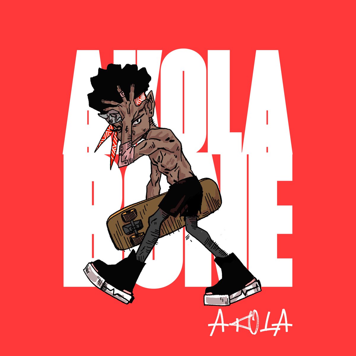 akolabone's tweet photo. (1) Meet Akola 

Akola moves at one speed: full send. Hip-hop in his blood, skate wheels under his feet, adrenaline as his only fuel. He'll eat anything as long as it's meat, and break any rule as long as it's fun, age limits included. https://t.co/mqF2DChxs1