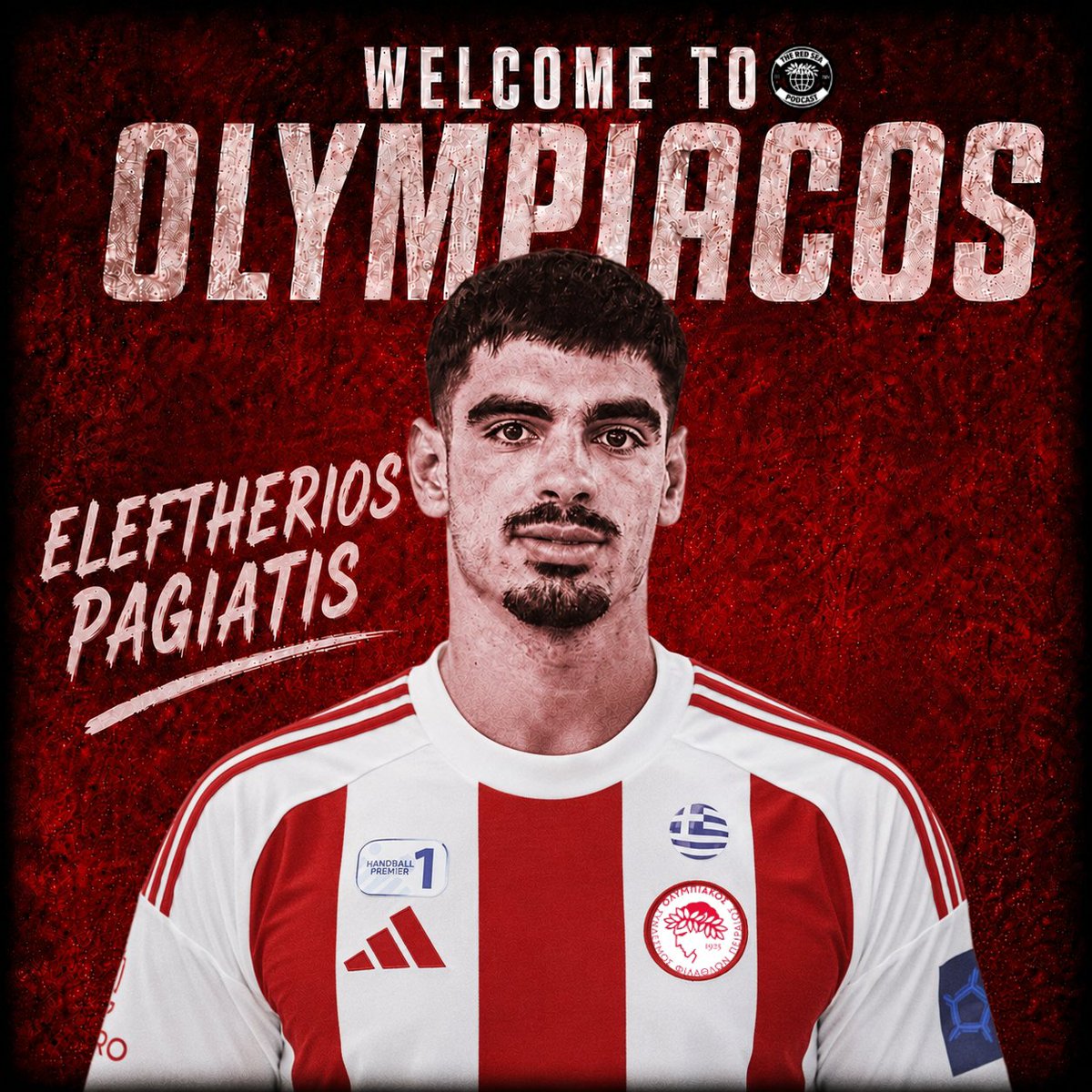 RedSeaPodcast's tweet photo. 🥅 | Olympiacos officially announces the acquisition of international pivot (13/6/2002, 1.85m.) Lefteris Pagiatis!
#OlympiacosSFP #Handball #handballpremier #Olympiacos https://t.co/IwmSZ8Jmtm