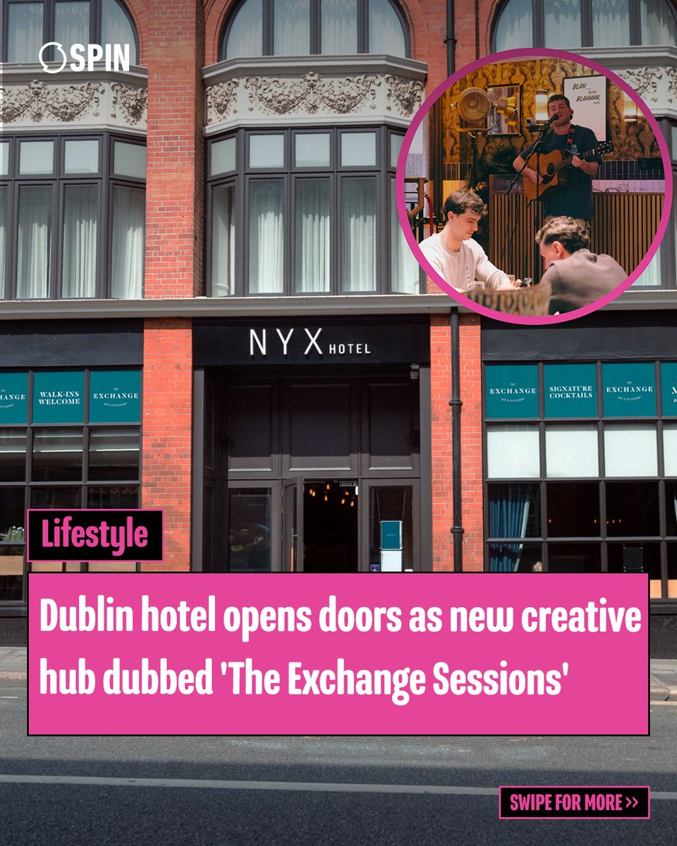 spin1038's tweet photo. And it's free of charge to hire ✨
The Exchange Bar & Restaurant at NYX Hotel Dublin Christchurch is opening its doors to the city’s creative community with the launch of The Exchange Sessions 🥁
For more see https://t.co/VMbqZgdzNp
#Dublin #CreativeSpace #Hotel #News https://t.co/0O3QRhPOF0