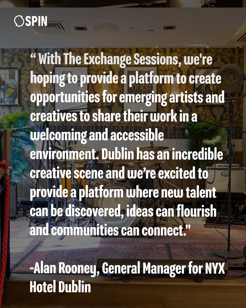 spin1038's tweet photo. And it's free of charge to hire ✨
The Exchange Bar & Restaurant at NYX Hotel Dublin Christchurch is opening its doors to the city’s creative community with the launch of The Exchange Sessions 🥁
For more see https://t.co/VMbqZgdzNp
#Dublin #CreativeSpace #Hotel #News https://t.co/0O3QRhPOF0