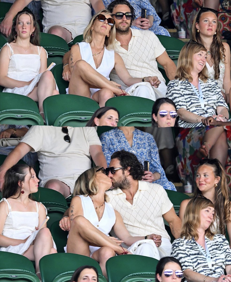 WassupMate_'s tweet photo. Sam and Aaron Taylor-Johnson at Wimbledon ✨ https://t.co/s56Oq4OuvS