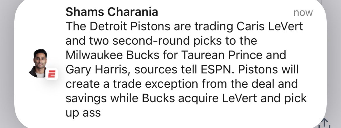 kkub1996's tweet photo. @ShamsCharania I know we are sad Giannis is gone but we ain’t down this bad buddy https://t.co/faTPuMuVD0