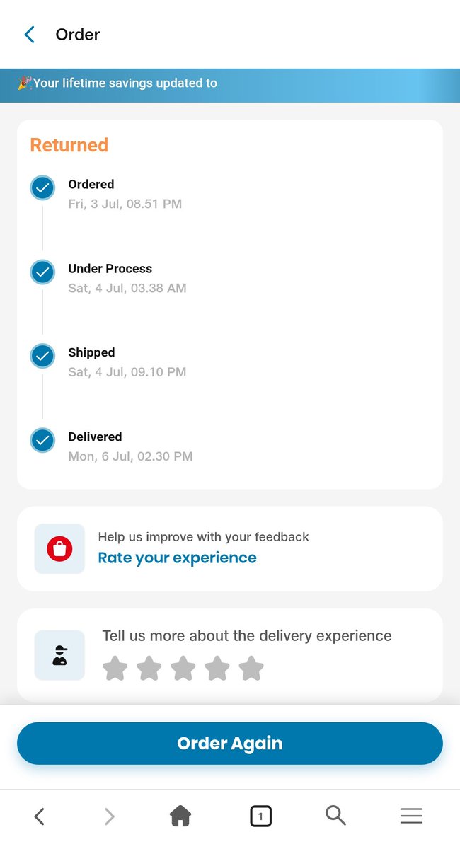 MPS_108's tweet photo. Subject: Urgent Complaint Regarding Delay in Return Pickup and Refund

I placed this order on 3 July, and it was delivered to me on 6 July at 2:30 PM. As I was not satisfied with the product,I raised a return request on the same day (6 July) immediately after receiving the order https://t.co/Q8IVFEmiwe