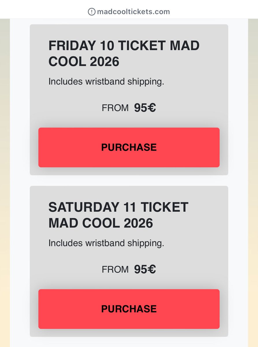 tjruby_'s tweet photo. เทศกาลดนตรี mad cool festival ที่สเปน งานมี 4 วัน วันที่ 9 ก.ค. (เจนนี่เป็นหนึ่งในเฮดไลน์เนอร์) เป็นวันเดียวที่บัตร sold out 🔥 https://t.co/7bAAT8Bfva