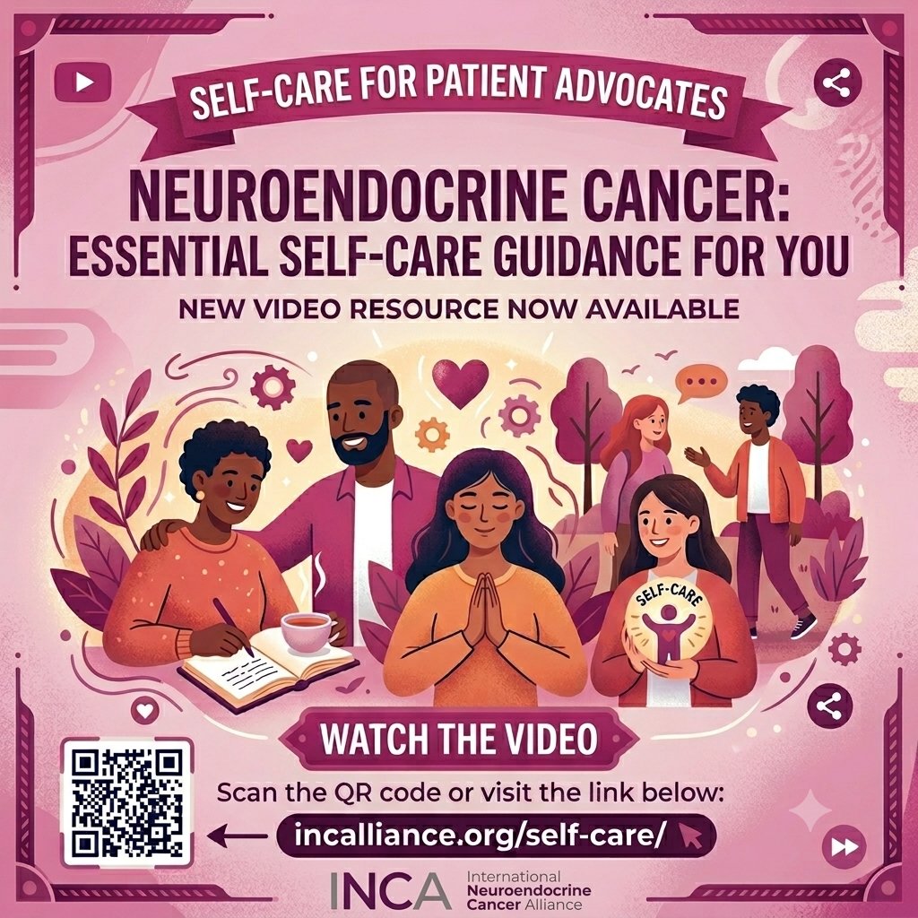 netcancerday's tweet photo. Today is #InternationalSelf-CareDay.
Those who help other patients and are patients themselves, risk burnout if they do not practice #self-care.
📱Watch this amazing guide video from Amanda Stork from @NECancerAus : https://t.co/m8PbBTjANi
#LetsTalkAboutNETs https://t.co/WArdjcnzYD
