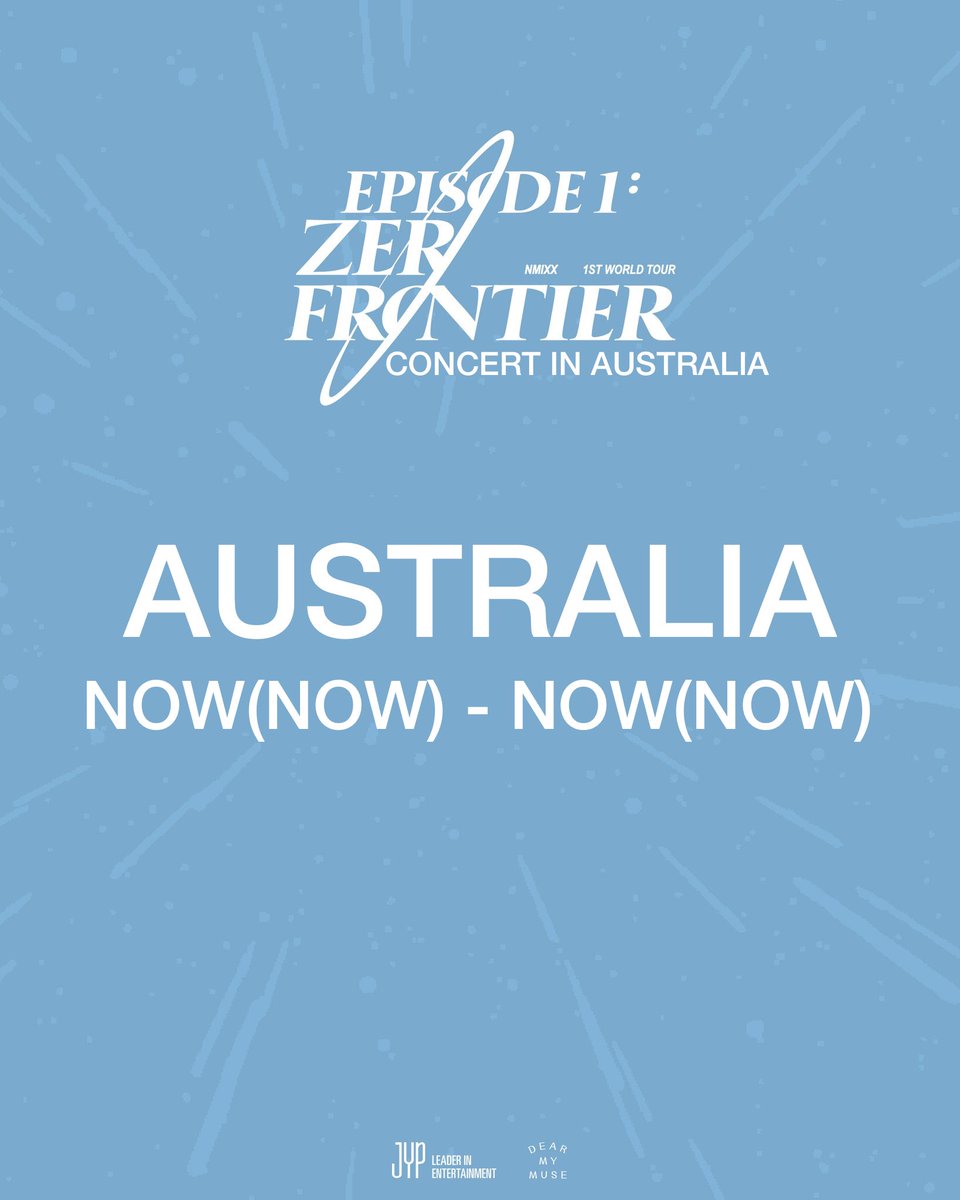 fletcher7z's tweet photo. NMIXX EPISODE 1 : ZERO FRONTIER CONCERT IN AUSTRALIA

📢 T&amp;C

🗓️ NOW(NOW) ~ NOW(NOW)
⏰ NOW(NOW)
📍AUSTRALIA

#ZEROFRONTIER #LILY
#LETLILYCOMEHOME
#HAELY #LGBTQIA
#HOME #FREELILY https://t.co/mo8jK3GqZL