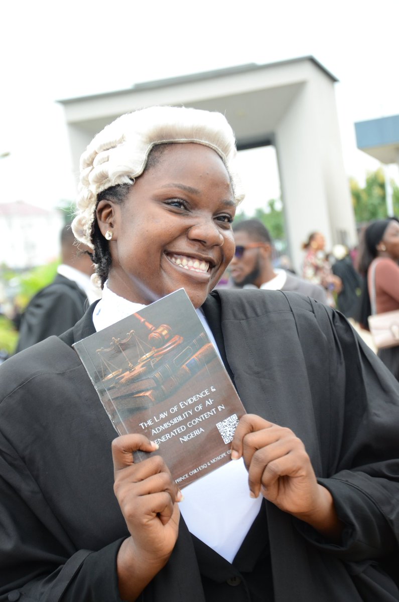 princetech12670's tweet photo. Proud to have co-authored The Law of Evidence and the Admissibility of AI-Generated Content in Nigeria alongside Mosopefoluwa Omojola, Esq.

The first authoritative work in the history of the Nigerian legal profession on the law of evidence and the admissibility of https://t.co/QLJIunvKhV