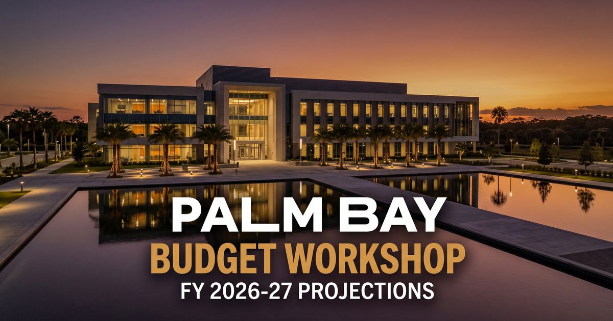 thepalmbayer's tweet photo. Palm Bay met its $15M budget cut target, but a looming referendum and structural pension spike threaten to wipe out the savings. 💰

https://t.co/kMbEYOGlPT
#PalmBay https://t.co/AW45Aiqu46