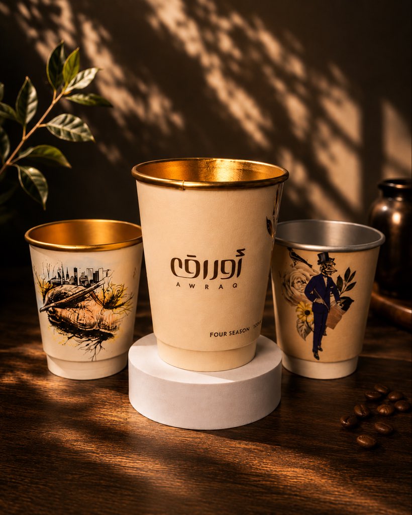 GoldenCupKSA's tweet photo. حين تجتمع جودة التصنيع مع فخامة التفاصيل… يولد منتج استثنائي.✨

أكواب بداخلية ذهبية وفضية، صُنعت لتمنح علامتك التجارية حضورًا لا يُنسى.

#اكواب 
#cups 
#goldencup 
#coffee https://t.co/UnM3kllTyB