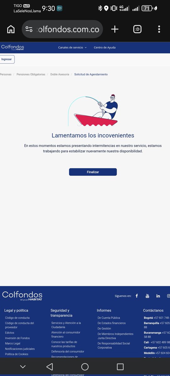 KARLOSKENT's tweet photo. @ColfondosOnline @SFCsupervisor  esta apunto de acabarse traslado por oportunidad y para realizar doble asesoría  desde la semana pasada genera un error afectando a los afiliados https://t.co/tEZFDEWztM