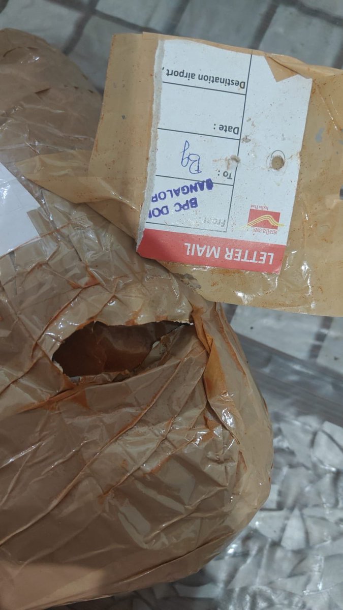 ShafeekKH2's tweet photo. parcel (Tracking No. CL625313995IN) was delivered after being opened and re-sealed with an India Post label, without any explanation or documentation. This raises serious concerns about the security of postal articles and consumer rights. I have lodged complaint @IndiaPostOffice https://t.co/bw7Jlth8Jp