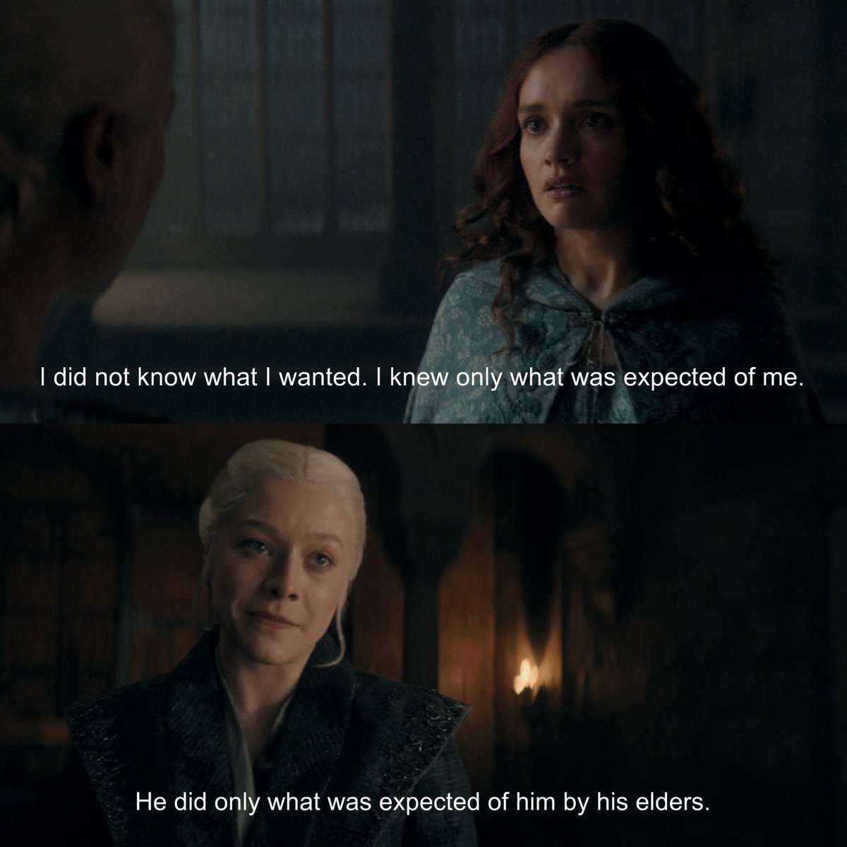 rhaenicentfiles's tweet photo. Rhaenyra talked about Alicent here too #hotd https://t.co/MkRXZsv3sq