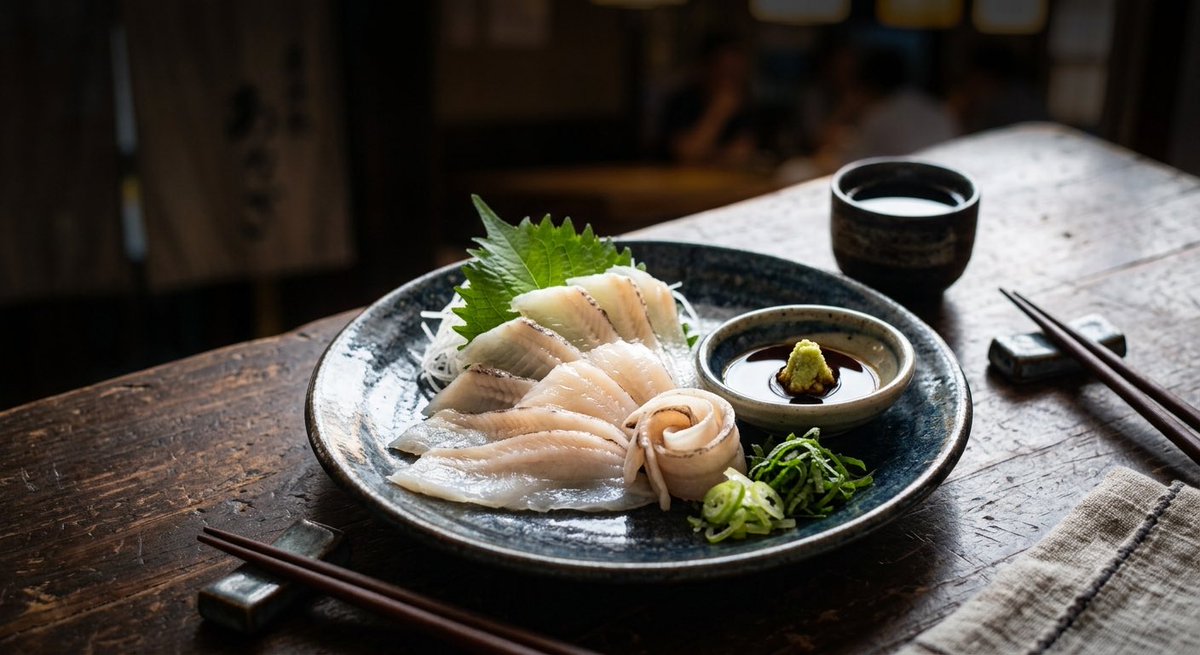 shionrec's tweet photo. 九州では穴子の刺身が旬です。
高級料理な感じですが、関東とかの数切れぐらいの値段で1匹食べれるのでおすすめします。コリコリ感とあの甘さがたまらなく好きです。
#ブルバ
#ブルバ100 https://t.co/J6uYwGoCTd