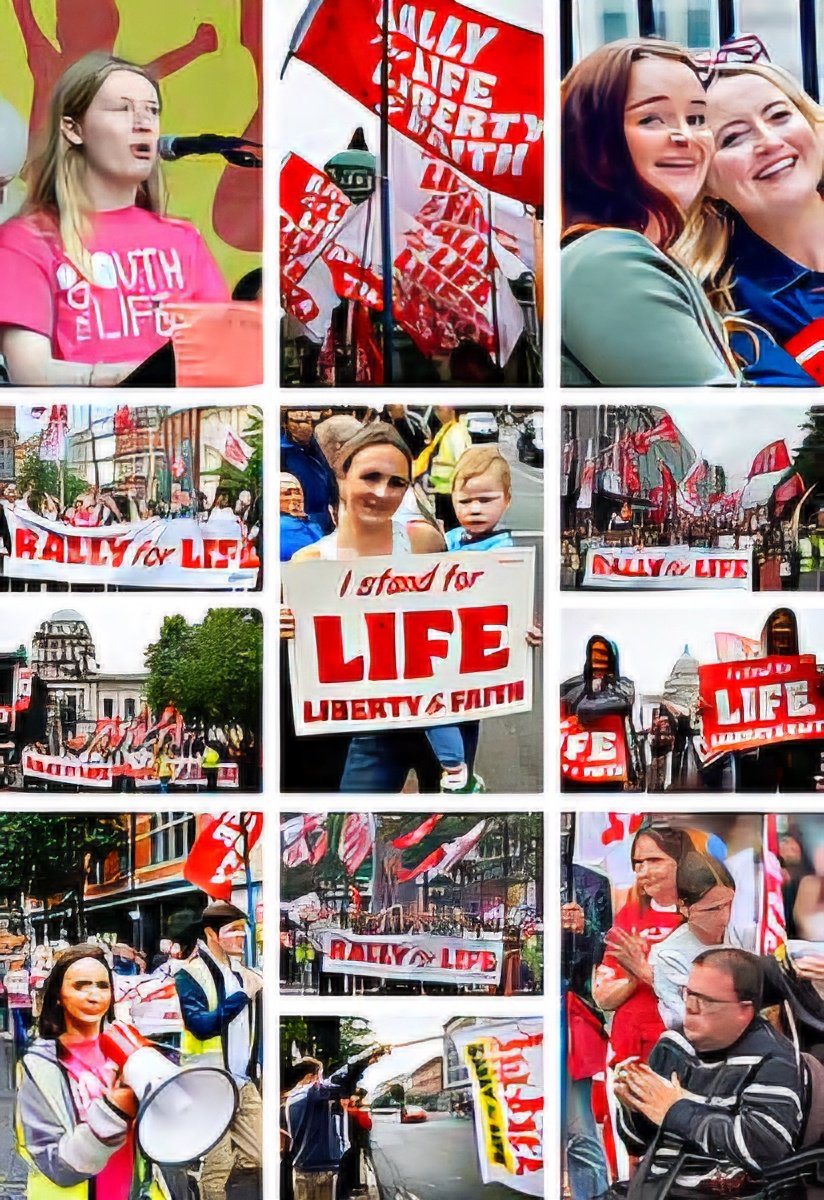 PreciousLifeCom's tweet photo. Belfast Rally draws people from across Ireland to defend Life, Liberty, and Faith
🔗
https://t.co/PiaEIyt3MT
#StandUpForLifeLibertyAndFaith #RallyforLife #WhyWeMarch https://t.co/Ztsn9cwvU3