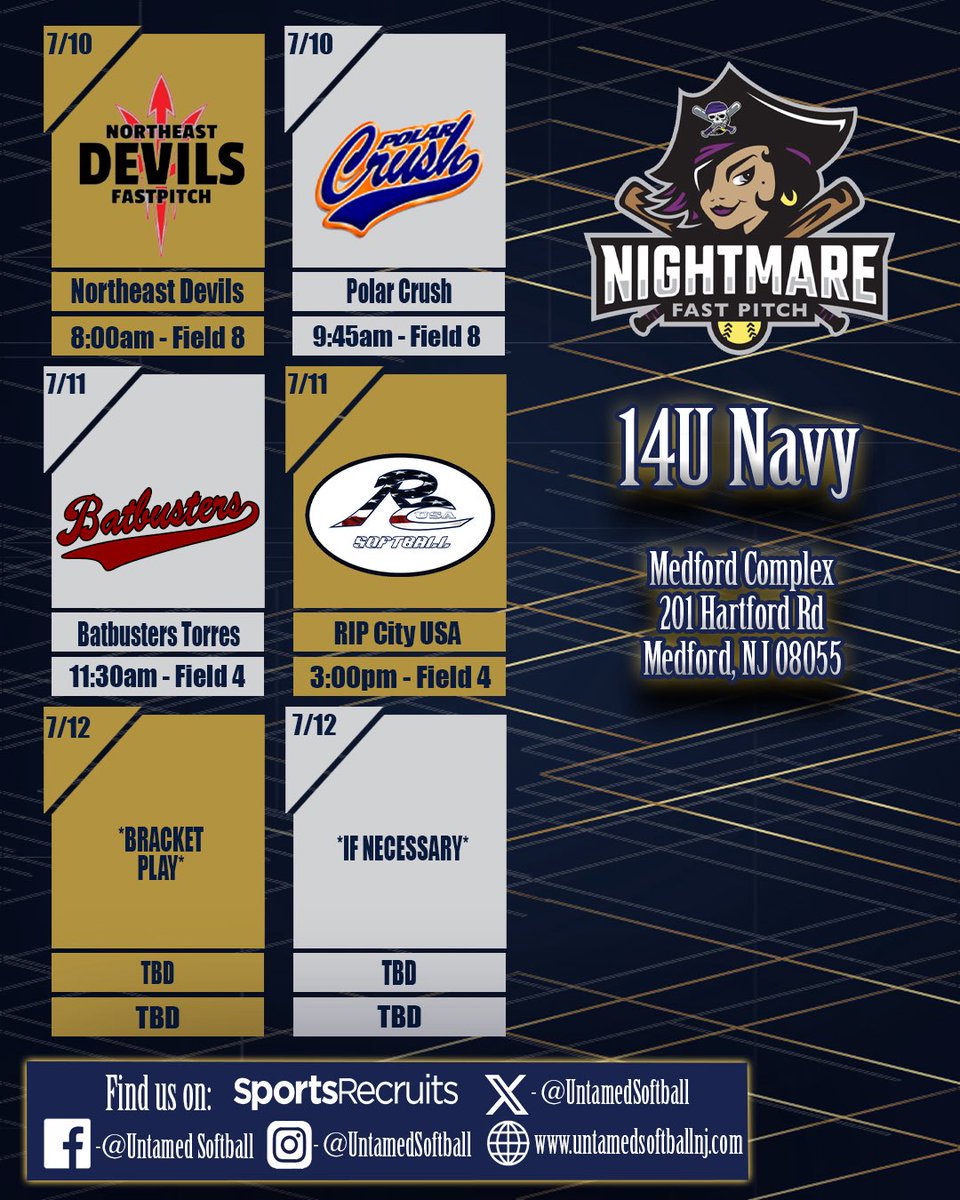 UntamedSoftball's tweet photo. Headed to the Nightmare Classic! https://t.co/P8xnQDSUJ9