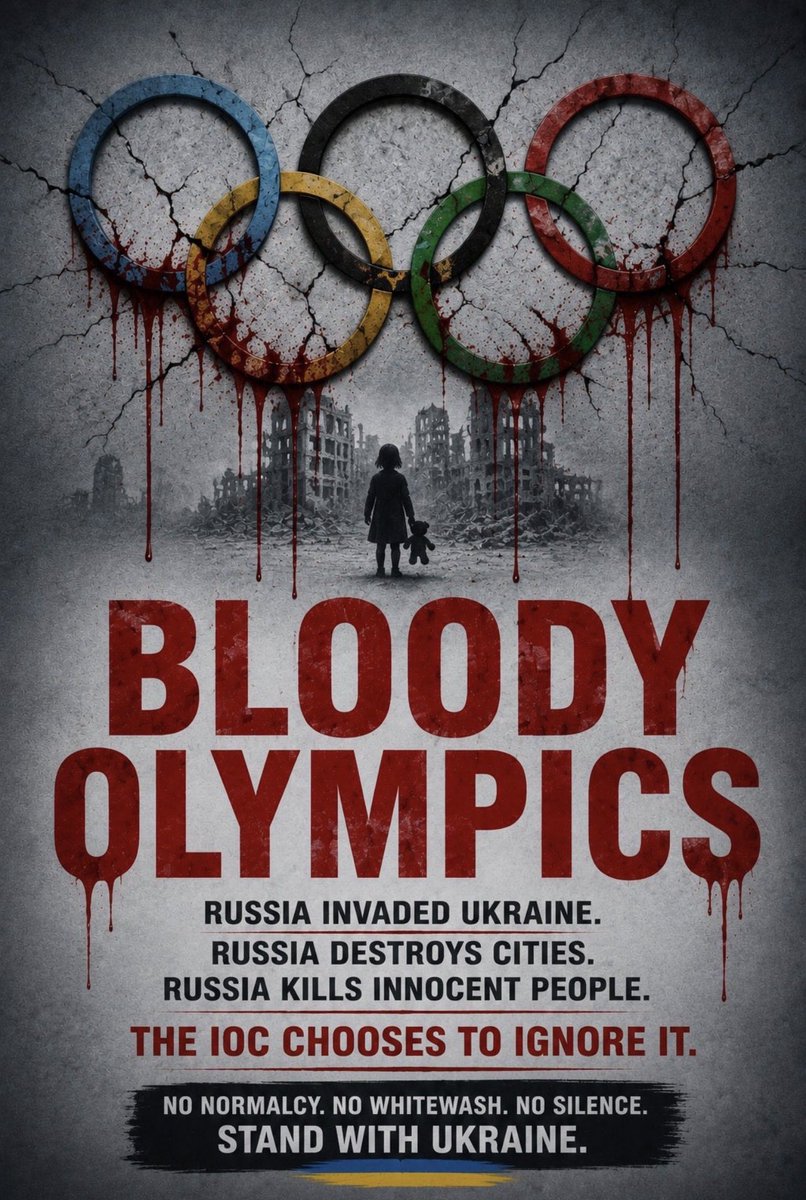 NanciNanci7's tweet photo. @iocmedia @iocmedia @KremlinRussia 
@KremlinRussia_E 
#BoycottIOC 
#StandWithUkraine 
✊🇺🇦✊ https://t.co/YwGGlpiEBT
