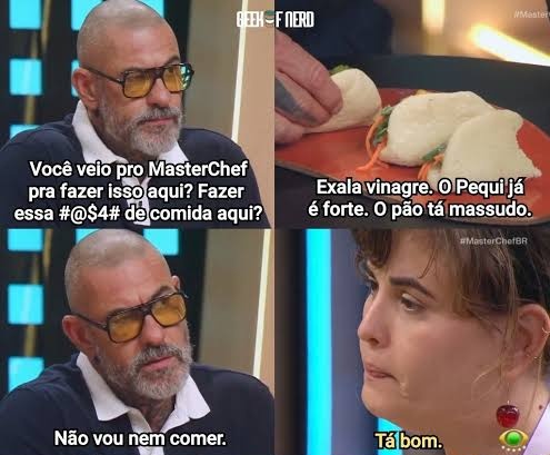 joiaraujo_'s tweet photo. A Carla jurando que nunca fez um prato meia boca KKKKKKKKKKK Garota insuportável #MasterchefBR https://t.co/vizyuZE485