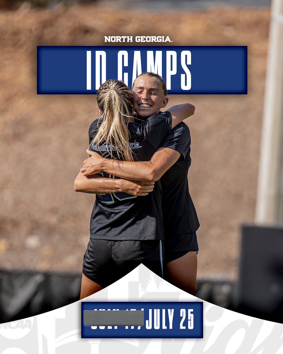 UNGWSOC's tweet photo. 🚨 Upcoming ID Camp 🚨

📣 Attention Future Nighthawks!

July 25th — Join us for our Women’s Soccer ID Camp.
Come develop, compete, and get seen! 💙⚽️

🔗 Details in the bio! https://t.co/bfoj76PKsw
