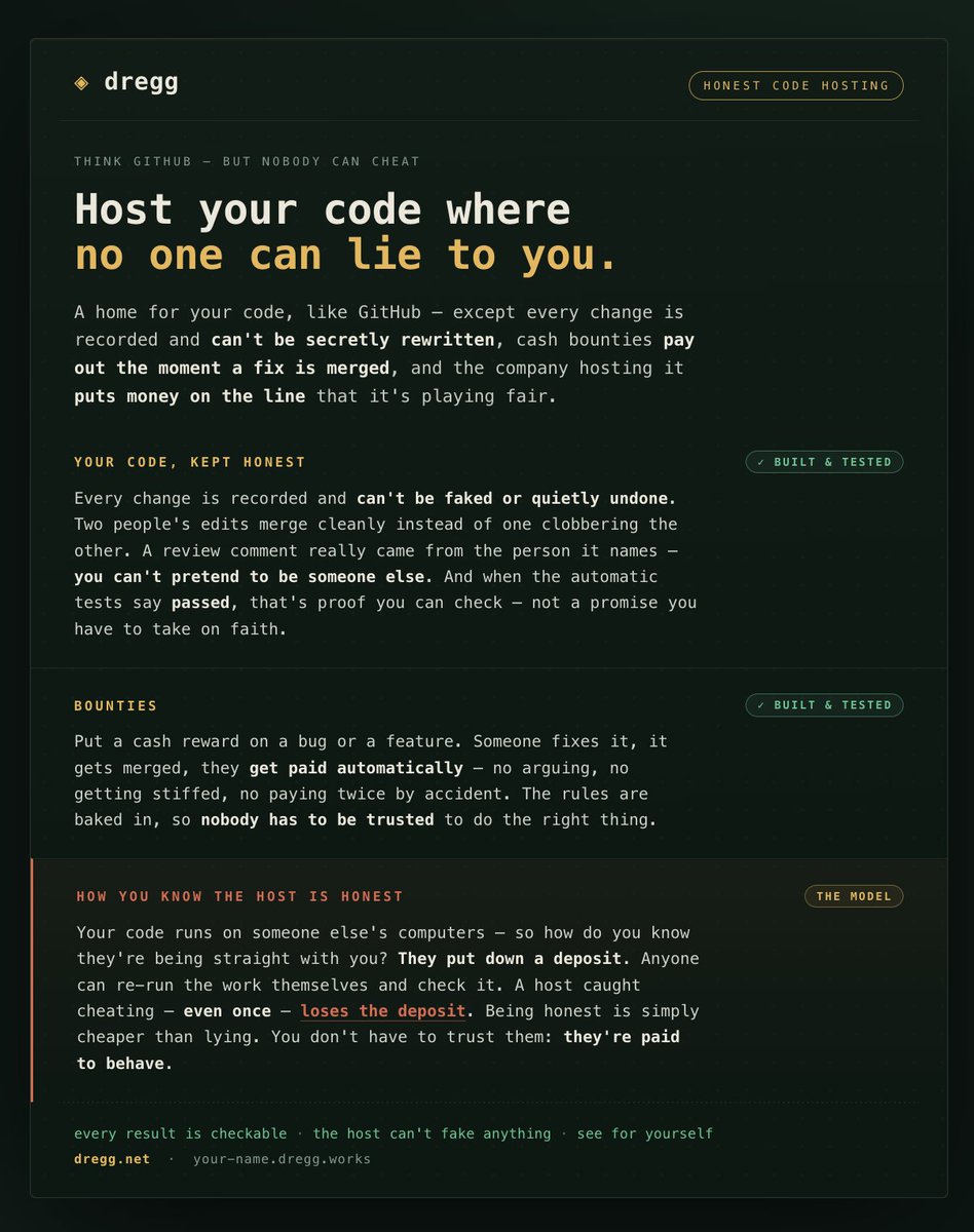 DreggNet's tweet photo. the dreggnet cloud includes a code forge with supercoordination built-in. integrations with https://t.co/BEXqUSzwGA and https://t.co/GBhsha8VRP are ongoing. https://t.co/WHkRyXLqcr